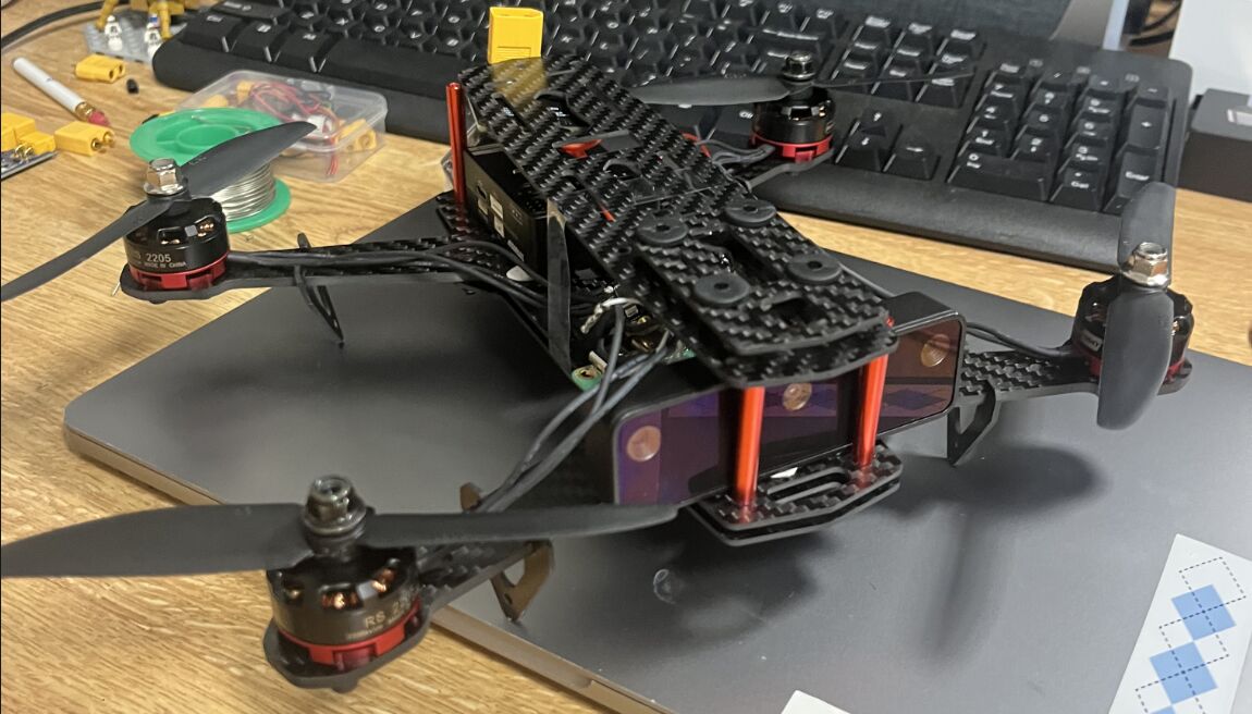 Carolina Skylab LiPo biplane on campus